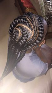 multi sized curved cornrows
