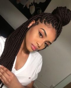 protective style relaxed hair