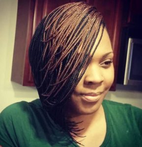 two toned micro braids