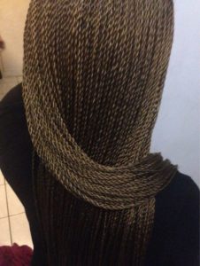 thin golden rope twists