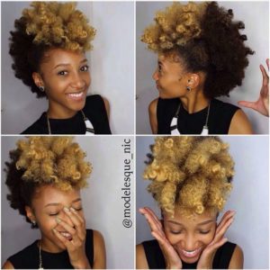 two toned frohawk