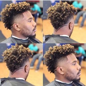 Coily Odell Beckham Cut With V Shape