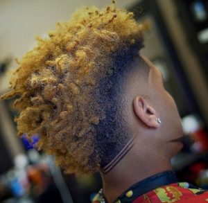 Textured Frohawk With Two Lines