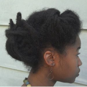Afro Dreads Updo
