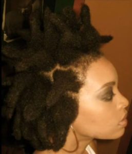 chunky afro dreads