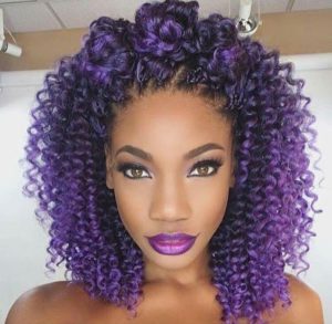 Purple Crochet Braids
