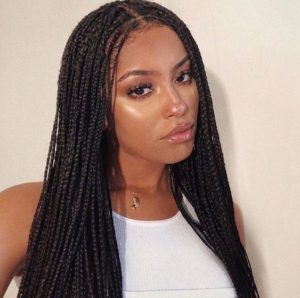 Middle Parted Box Braids