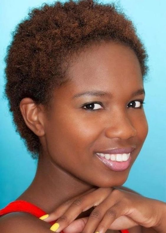 Natural Hairstyle with Color
