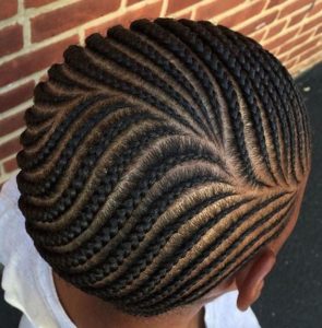 Simple Cornrows Hairstyle