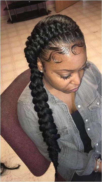 Butterfly Braids With Sleek Edges