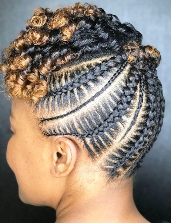 Cornrows and Two-Toned Curls