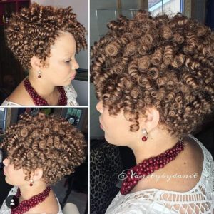Honey Brown Crochet Curls