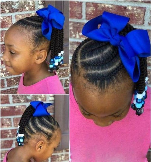 Braided Side Ponytail With Beads
