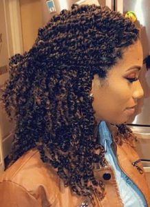 Half Pulled Back Passion Twists