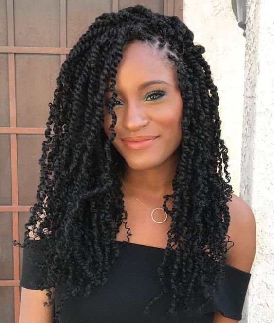 Long Black Passion Twists