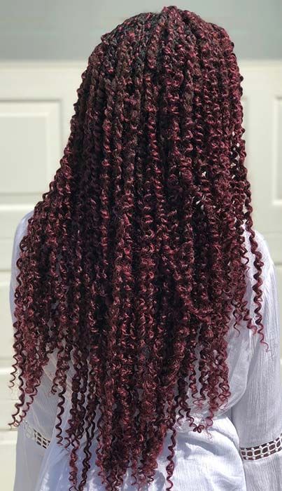 Long Red Passion Twists