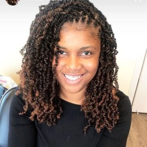 Two-Toned Shoulder Length Passion Twists
