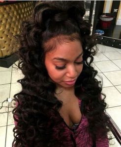 High Ponytail With Body Wave Hair