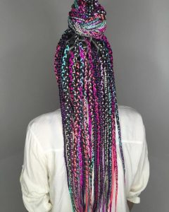 Multi-Colored Box Braids