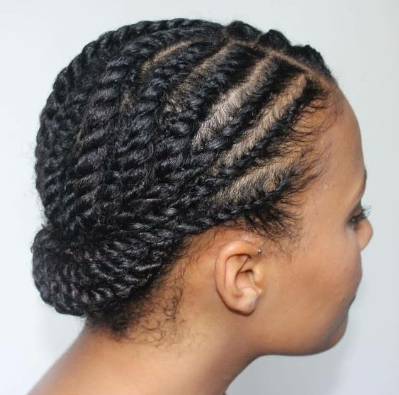 Simple Flat Twist Protective Style