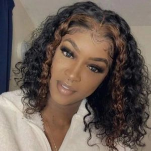 Curly Two-Toned Lace front Wig
