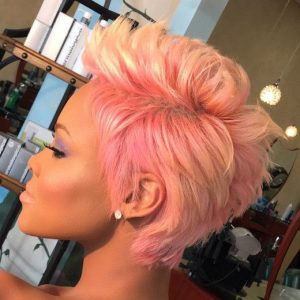 candy pink and blonde 27 piece wig