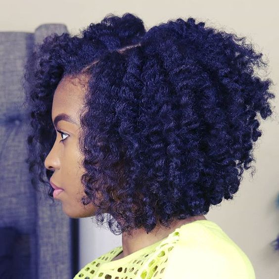braid out with blowout natural hairstyle