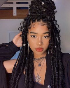 faux locs with edges
