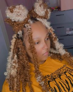 platinum and honey butterfly locs