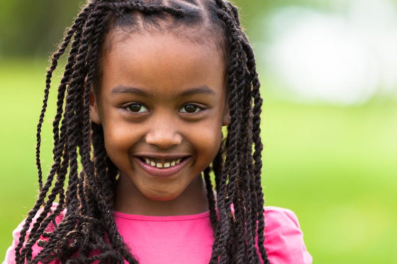 NIGER Maradi children girl with funny hairstyle Stock Photo  Alamy