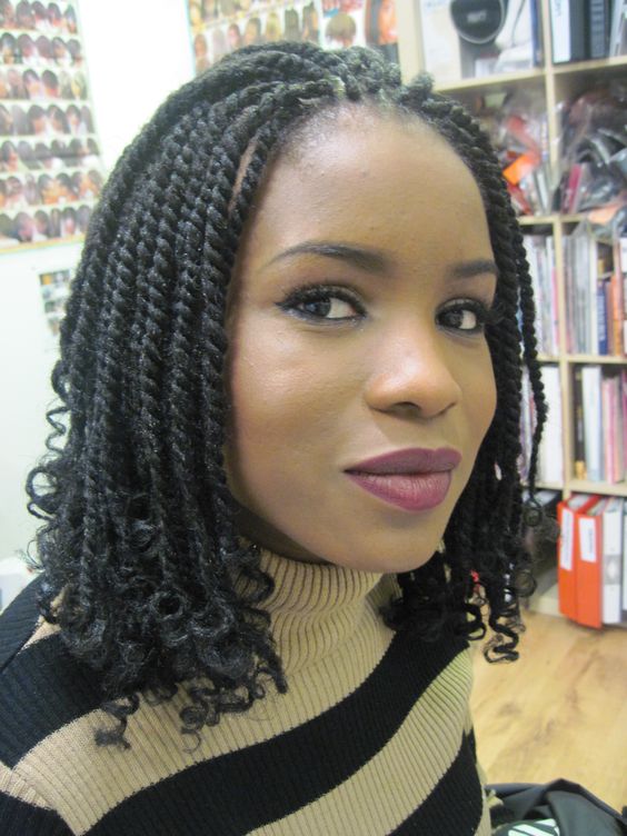 51 Kinky Twist Braids Hairstyles With Pictures Chit Chatan 