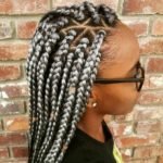 27trianglepartedboxbraids