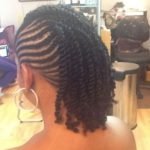 cornrows and two strand twists