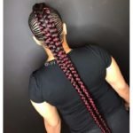 double braided faux-hawk