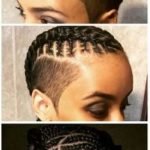 cornrows with shaved sides