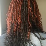 Red And Black Kinky Twists