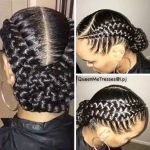 Two French Braids cornrows