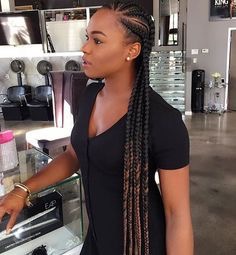 extra long feed in cornrows