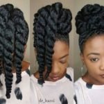 chunky twist high bun