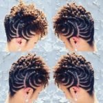 flat twists with curls
