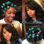 roller set texurized hair