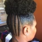 sleek high bun flat twists