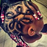 Cornrows With Intricate Design
