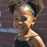 Double Puffs With Cornrows