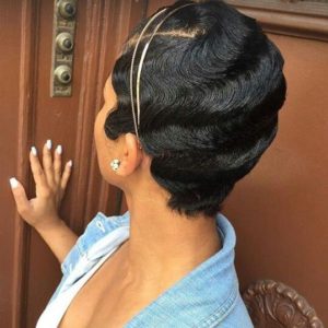 accessorized finger waves