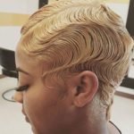 blonde finger waves
