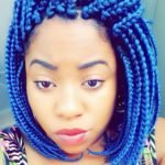 blue bob braids