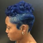 blue finger waves