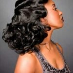 finger waves on long hair
