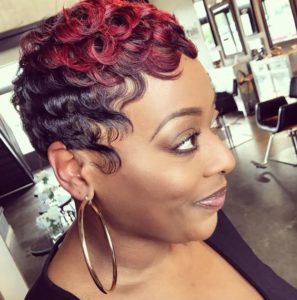 finger waves with small curls